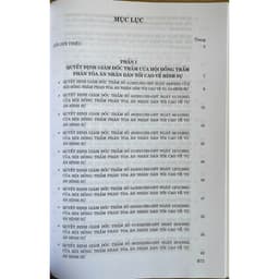 Thumbnail Sách Tuyển tập các quyết định giám đốc thẩm của Hội đồng Thẩm phán Tòa án nhân dân tối cao về hình sự, dân sự 1