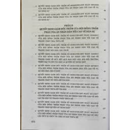 Thumbnail Sách Tuyển tập các quyết định giám đốc thẩm của Hội đồng Thẩm phán Tòa án nhân dân tối cao về hình sự, dân sự 2