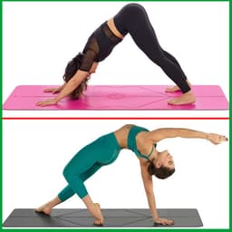 Thumbnail Thảm Tập Yoga Định Tuyến Da PU - Màu Xám - Thảm Yoga Tập Gym Tập Thể Thao Cao Cấp Chính Hãng Amalife 3