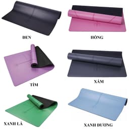 Thumbnail Thảm Yoga Định Tuyến Da PU - Chọn Màu - Thảm Tập Yogo Tập Gym Thể Thao Siêu Bám Sàn Cao Cấp Chính Hãng Amalife 1