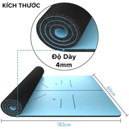 Thumbnail Thảm Yoga Định Tuyến Da PU - Chọn Màu - Thảm Tập Yogo Tập Gym Thể Thao Siêu Bám Sàn Cao Cấp Chính Hãng Amalife 2