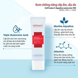 Thumbnail Kem Chống Nắng Cell Fusion C Sunscreen 100 SPF50+ PA++++ Tuýp 50ml 2