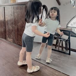 Thumbnail Áo Croptop Cộc Tay Bé Gái Đáng Yêu , Vải Zip Cao Cấp, Dễ Phối Đồ, Quần Áo Bé Gái CRCT- BabyBoo - PiBo Store 3