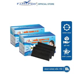 Thumbnail khẩu trang y tế 4 lớp kháng khuẩn Cô Gái Famapro ( 50 cái/ hộp) 1