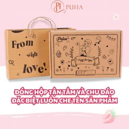 Thumbnail Combo quà sinh tặng bạn gái gồm, túi chườm nóng sưởi ấm bụng kinh PUHA 1000ml kèm phụ kiện cute 3