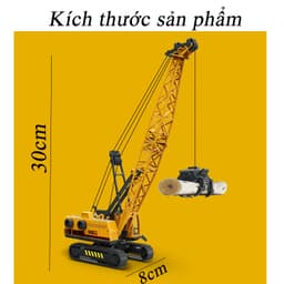 Thumbnail Đồ chơi xe cần cẩu nâng hàng KAVY nhiều mẫu gầu nâng hạ, chất liệu nhựa ABS an toàn, xoay 360 độ 2