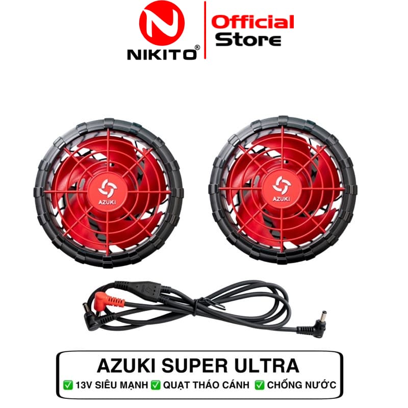 Ảnh Quạt điều hòa AZUKI 13V chính hãng, Quạt không chổi than, chống nước tốt [BH 12 THÁNG] - NIKITO 1