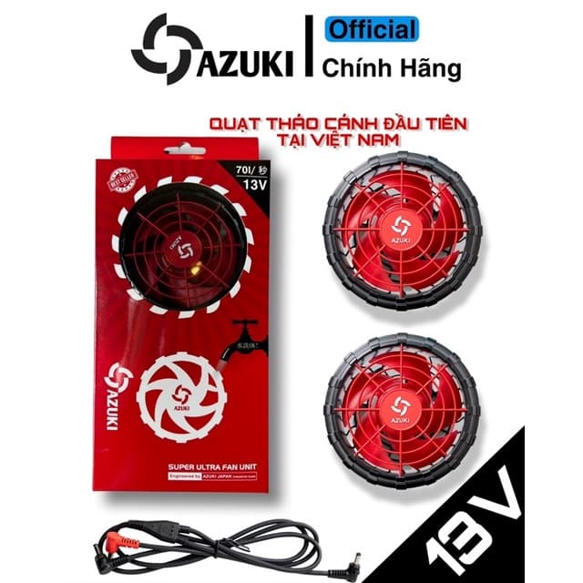 Ảnh Quạt điều hòa AZUKI 13V chính hãng, Quạt không chổi than, chống nước tốt [BH 12 THÁNG] - NIKITO 2