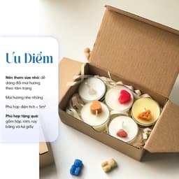 Thumbnail Set Nến Thơm Quà Tặng Dễ Thương Size Nhỏ Mini HENY GARDEN 2