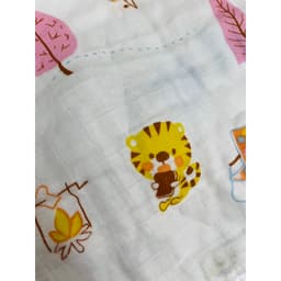 Thumbnail Set 5 Khăn Sữa BONNY Họa Tiết Sợi Tre 4 Lớp Mềm Mịn,Thấm Hút Cho Bé Sơ Sinh(KT: 28x28 Cm) 4