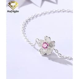 Thumbnail Lắc tay bạc 925 Huệ Ngân - Hoa anh đào RYB140090 1
