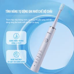 Thumbnail Bàn Chải Sóng Âm Điện Flyco FT7108VN Kháng Nước 5 Chế Độ Làm Sạch Chuẩn Nha Khoa - Hàng Chính Hãng 2
