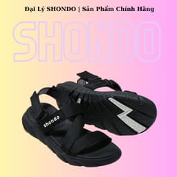 Thumbnail Giày Sandals SHONDO F6 Sport đen full - F6S301 2