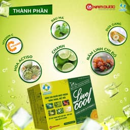 Thumbnail Bột sủi thanh nhiệt Livecool Nam Dược hương dưa gang hộp 6 góix7g hỗ trợ giảm nhiệt miệng nóng trong 3