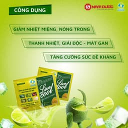Thumbnail Bột sủi thanh nhiệt Livecool Nam Dược hương dưa gang hộp 6 góix7g hỗ trợ giảm nhiệt miệng nóng trong 4
