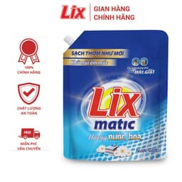 Thumbnail Nước giặt Lix Matic hương nước hoa túi 3.2kg giặt tẩy mọi vết bẩn cứng đầu máy giặt cửa trước NGM04 - Lixco Việt Nam 2