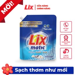 Thumbnail Nước giặt Lix Matic hương nước hoa túi 3.2kg giặt tẩy mọi vết bẩn cứng đầu máy giặt cửa trước NGM04 - Lixco Việt Nam 3