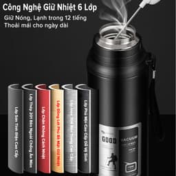 Thumbnail Bình Giữ Nhiệt Good 800-1000ML Thể Thao 12 Tiếng Làm Từ Inox 304 An Toàn Tuyệt Đối Chọn Màu Có Nút Nhấn Hãng Amalife 3