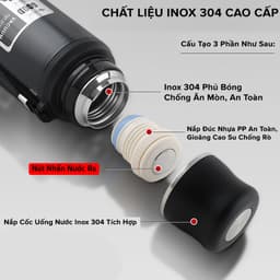 Thumbnail Bình Giữ Nhiệt Good 800-1000ML Thể Thao 12 Tiếng Làm Từ Inox 304 An Toàn Tuyệt Đối Chọn Màu Có Nút Nhấn Hãng Amalife 4