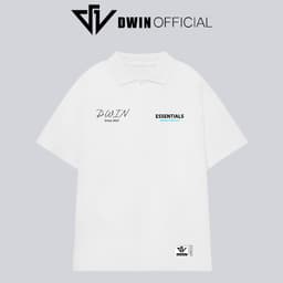 Thumbnail Áo polo nam nữ trơn brand Dwin tee cổ bẻ basic form rộng phông tay lỡ unisex oversize 3
