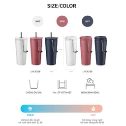 Thumbnail Ly giữ nhiệt LocknLock Bucket Tumbler LHC4268 LHC4269 540ml- Hàng chính hãng, thép không gỉ- JoyMall 4