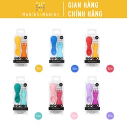 Thumbnail Bộ Thìa Nĩa Tập Ăn Silicon Palm Grasp Marcus & Marcus, Cho Bé Từ 12 Tháng 1