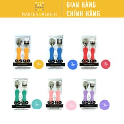 Thumbnail Bộ Thìa Nĩa Ăn Dặm Easy Grip Marcus & Marcus Cho Bé Từ 3 Tuổi 1