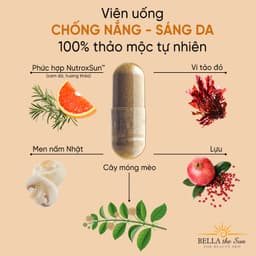 Thumbnail Viên uống chống nắng nội sinh Bella The Sun 30 viên Nhật Bản Chính Hãng 4