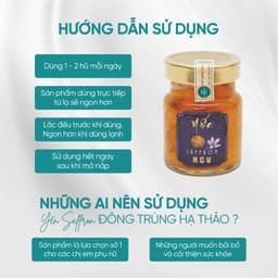 Thumbnail Yến Chưng Saffron Đông Trùng Hạ Thảo Kim Cương Vàng - Dưỡng Da, Tăng Cường Đề Kháng (6 Lọ/Hộp x 70ml/Lọ) 2