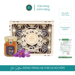 Thumbnail Yến Chưng Saffron Đông Trùng Hạ Thảo Kim Cương Vàng - Dưỡng Da, Tăng Cường Đề Kháng (6 Lọ/Hộp x 70ml/Lọ) 3