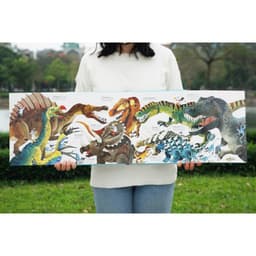 Thumbnail Sách - Cuốn sách khổng lồ về các loài khủng long - Big book of Big Dinosaurs - Lật mở với 4 trang gấp khổng lồ 1