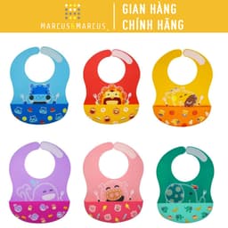 Thumbnail Yếm Silicon Ăn Dặm Cổ Dán Marcus & Marcus, Cho Bé Từ 6 Tháng 1