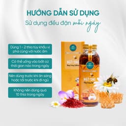 Thumbnail Mật Ong Đông Trùng Hạ Thảo Saffron Kim Cương Vàng - Hỗ Trợ Giảm Cân, Cải Thiện Giấc Ngủ (330ml/Chai) 3