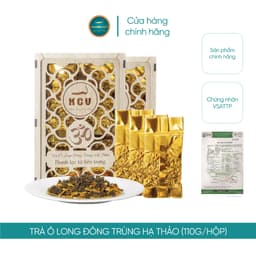 Thumbnail Trà Ô Long Đông Trùng Hạ Thảo Kim Cương Vàng Giải Độc Gan Đậm Vị Nguyên Chất Chính Hãng (Hộp 110g) 3