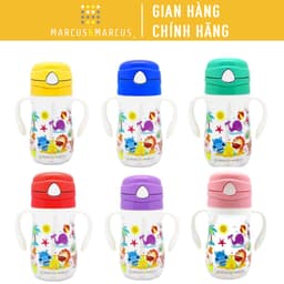 Thumbnail Bình Uống Nước Tritan Có Ống Hút Và Tay Cầm Marcus & Marcus, Cho Bé Từ 12 Tháng 1