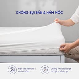 Thumbnail Bảo vệ nệm Doona Bamboo 30cm chống bụi bẩn nấm mốc, khử mùi thoáng khí, thoát nhiệt tối ưu 4