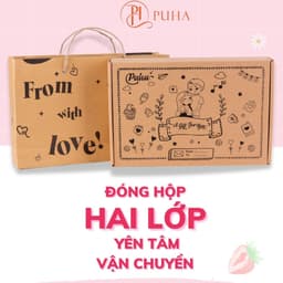 Thumbnail Hộp quà tặng sinh nhật người yêu, combo túi chườm bụng kinh Puha 3 món ý nghĩa 1