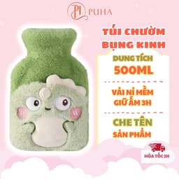 Thumbnail Túi chườm nóng đau bụng kinh Puha 500ml công dụng sưởi ấm giữ nhiệt hiệu quả 1