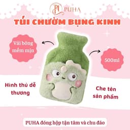 Thumbnail Túi chườm nóng đau bụng kinh Puha 500ml công dụng sưởi ấm giữ nhiệt hiệu quả 4