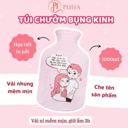 Thumbnail Hộp quà tặng sinh nhật bạn gái, combo túi chườm nóng Puha giảm đau bụng kinh cho người yêu 4