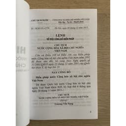 Thumbnail Sách - Hiến Pháp Nước Cộng Hòa Xã Hội Chủ Nghĩa Việt Nam (NXB Lao Động) 2