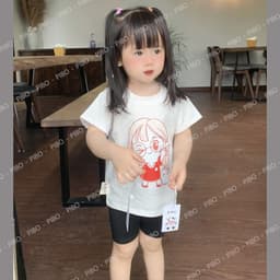 Thumbnail Áo Phông Bé Gái IN Hình Dễ Thương,Co Dãn 4 Chiều, Thoáng Mát, Dễ Phối Đồ - BabyBoo - PiBo Store-CTCT 2