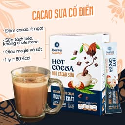 Thumbnail Combo 2 Gói 20g Bột Cacao Sữa Tiện Lợi và Bột Cacao Sữa Dừa Thuần Chay - Heyday Cacao 4