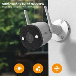 Thumbnail Camera Wifi ngoài trời Imou Bullet 2E I 3MP/5MP I IPC-F52FP I 4 chế độ ban đêm I Chống nước IP67 1