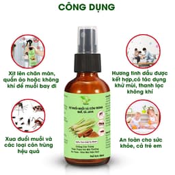 Thumbnail Xịt phòng tinh dầu thiên nhiên 50ml nhiều mùi, hương thơm từ tinh dầu thiên nhiên giúp khử mùi, đuổi muỗi và côn trùng. 1