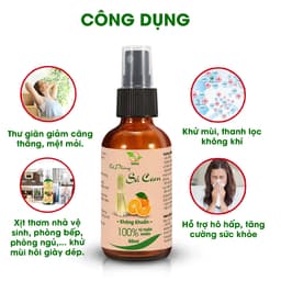 Thumbnail Xịt phòng tinh dầu thiên nhiên 50ml nhiều mùi, hương thơm từ tinh dầu thiên nhiên giúp khử mùi, đuổi muỗi và côn trùng. 2
