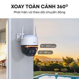 Thumbnail Camera Wifi ngoài trời Imou Cruiser SE+ I 3MP/5MP I IPC-S51FEP I Đàm thoại 2 chiều I Xoay 360 1