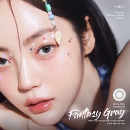 Thumbnail Lens xám tự nhiên có độ cận 0-8 N’Rosa Fantasy Gray chất liệu Silicone Hydrogel cho mắt thở Angel Eyes phân phối 4