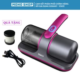 Thumbnail Máy hút bụi giường nệm đệm cầm tay đèn UV diệt khuẩn REKKY không dây cao cấp, lực hút mạnh [HÀNG CHÍNH HÃNG] 1