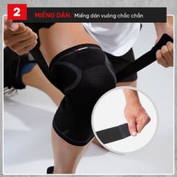 Thumbnail Bó gối thể thao chính hãng GoodFit dày dặn co giãn 4 chiều, kèm dây quấn trợ lực chắc chắn GF511K 3